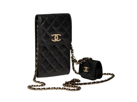 chanel phone case real|Chanel 19 clutch with chain.